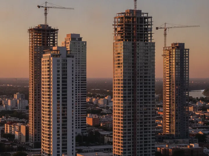 Tours en construction dans Asuncion